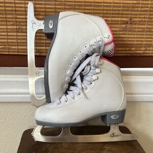 Riedell Sparkle Ice Skates Girls Size 1